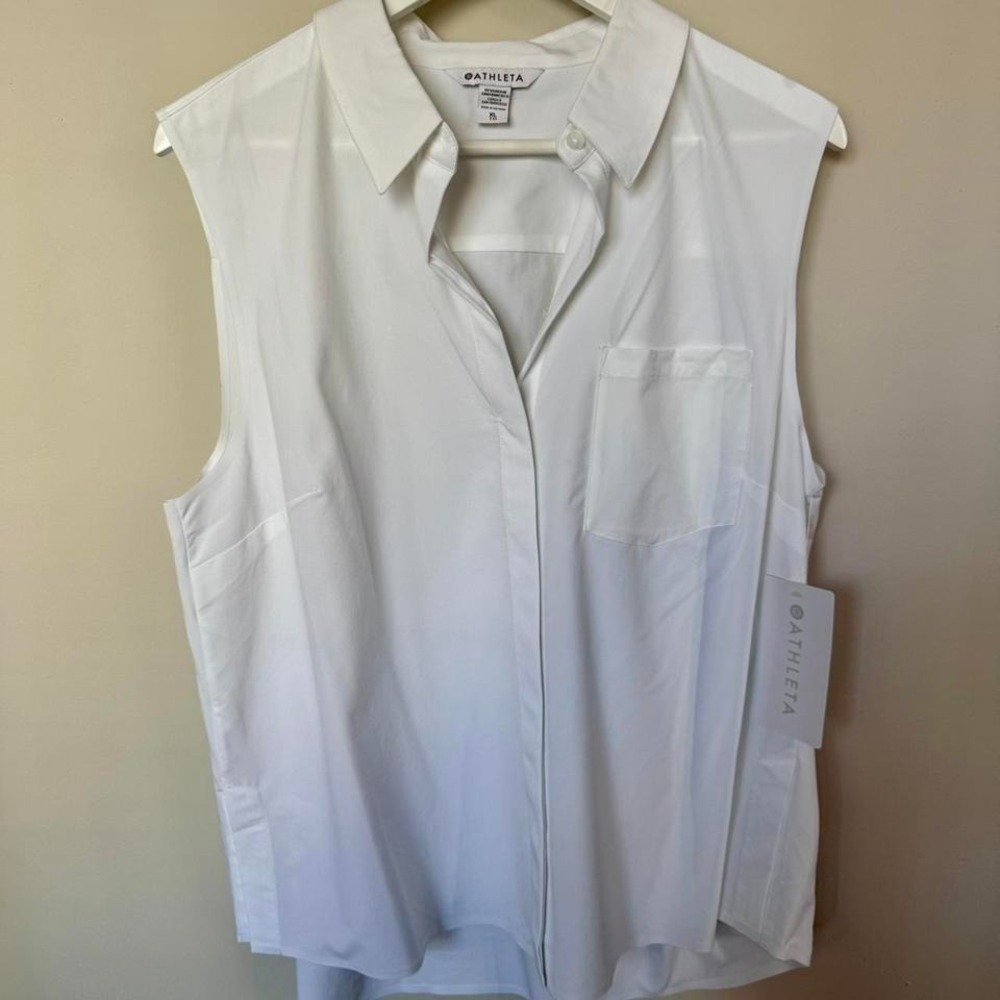 Athleta Button Down Tank